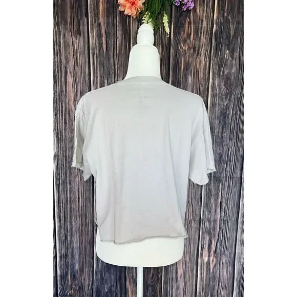 Foreigner Distressed Crop Tee Shirt - Picture 2 of 3